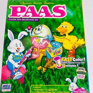 PAAS Classic Kids Egg Decorating Kit Fast Color Easter Egg Hunting 2008 Lot of 6